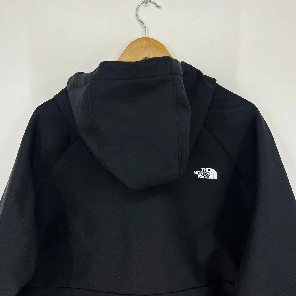 The North‎ Face WindWall Softshell Hoodie Jacket Mens XXL Black Full Zip Hooded